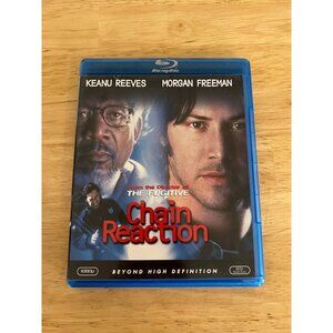 Chain Reaction Blu-Ray 1996 Thriller Movie Keanu Reeves Morgan Freeman Pre-Owned